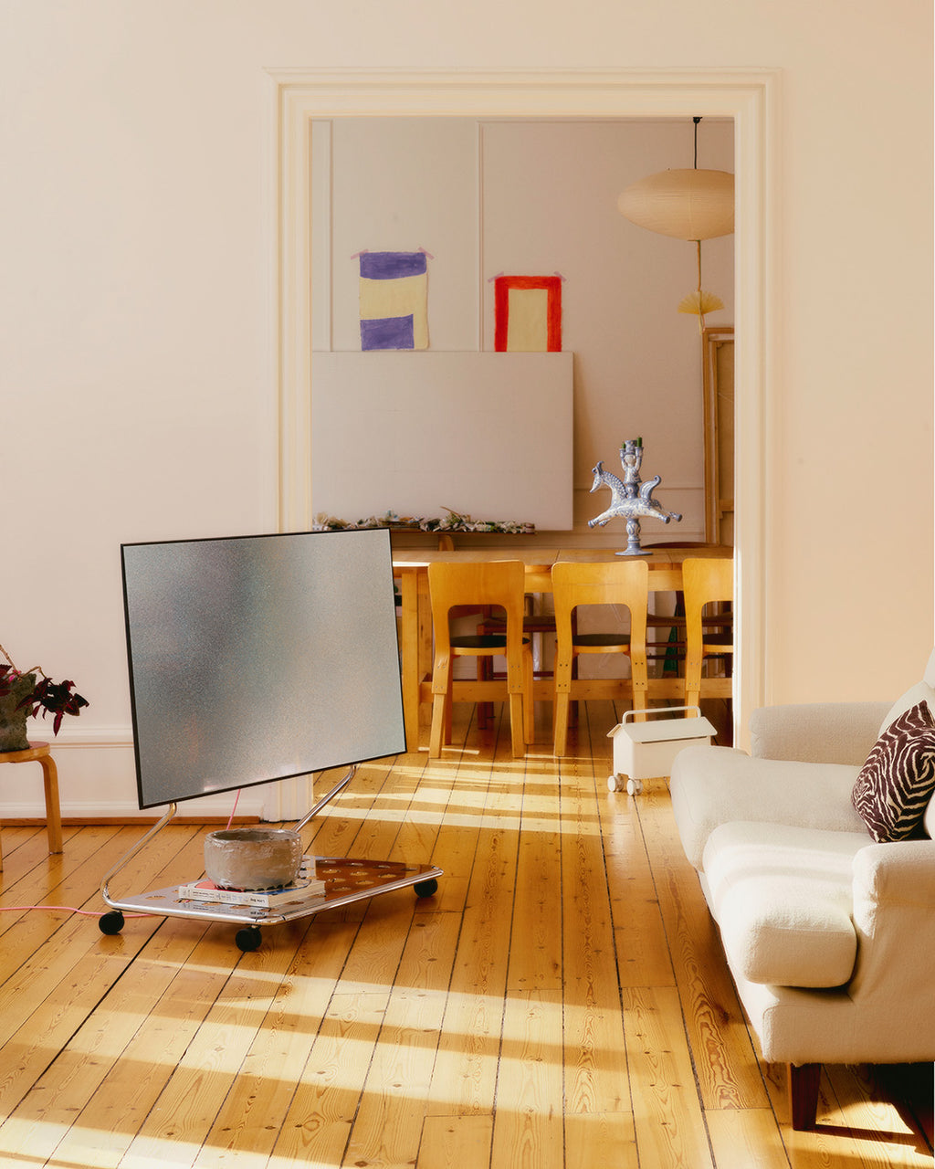 Pedestal Disco Stands W/ Wheels 020 Chrome