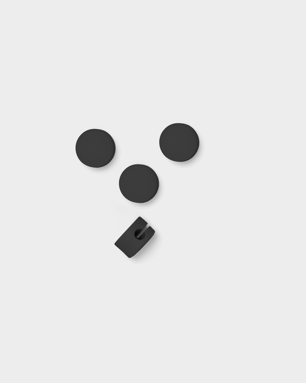 Pedestal Cable Dots Cable Managers 001 Charcoal