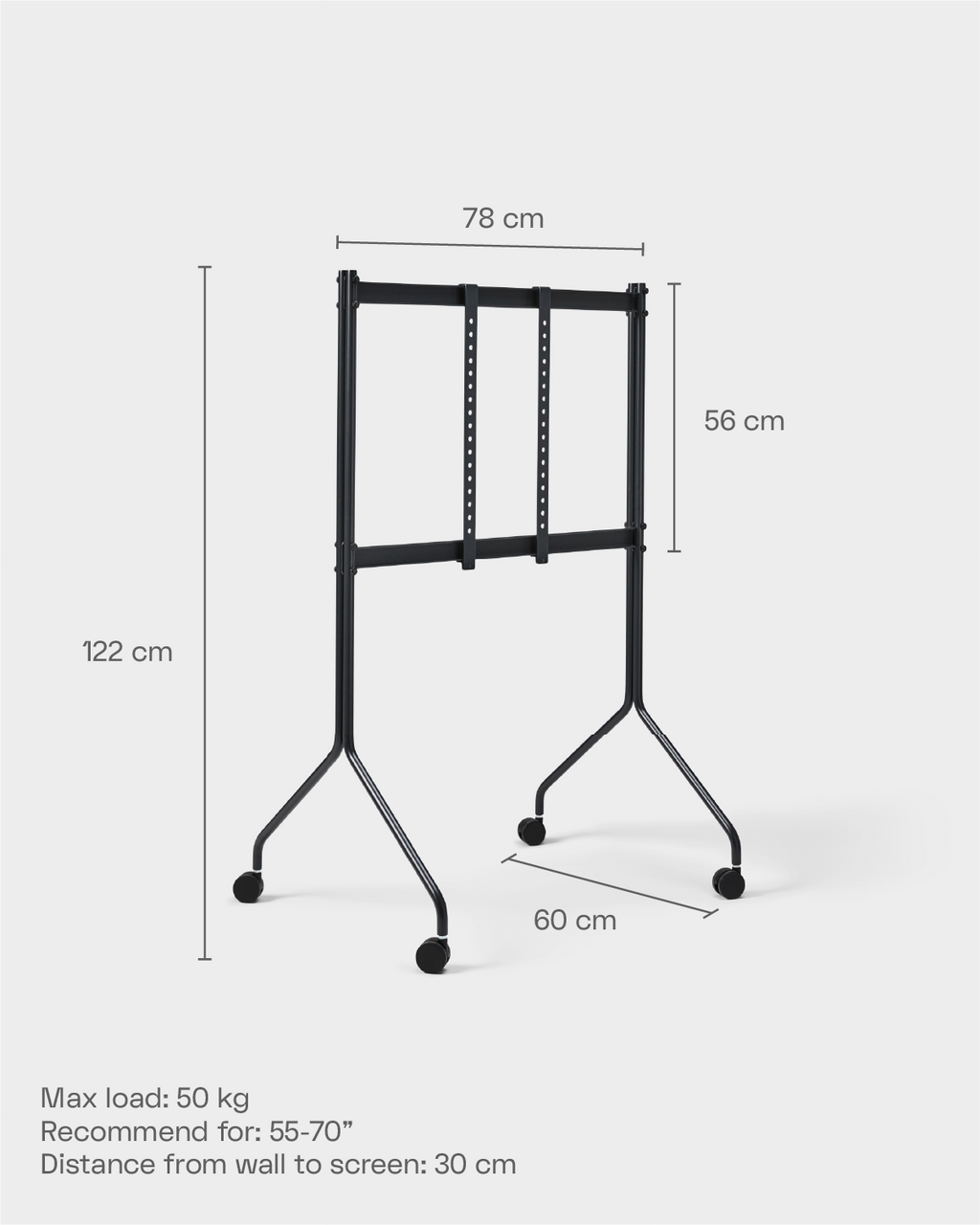 Pedestal Moon Rollin' Tall Stands W/ Wheels 017 Apricot
