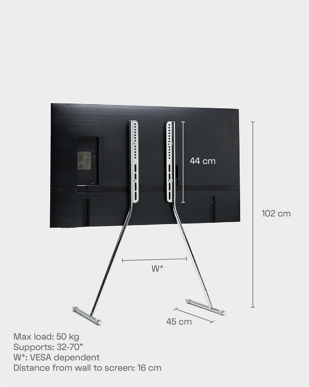 Pedestal Viva TV Stands 017 Apricot