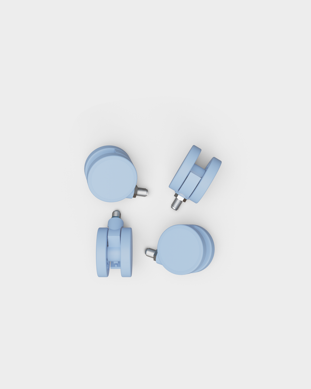 Pedestal Wheels Wheels 042 Powder Blue